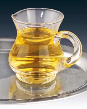 Messkännchen aus Glas 110 ml mundgeblasen, bauchig