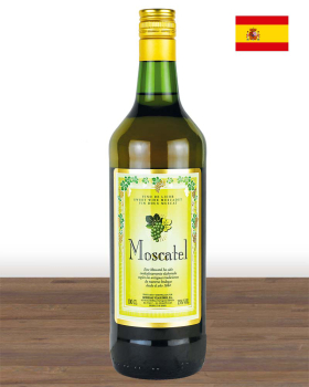 Messwein Moscatel Spanien 1 Ltr. Flasche, weiß, süß