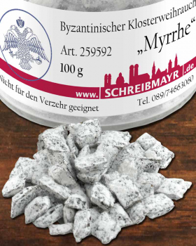 Myrrhe griechisch, geschnitten 100 g Aromaglas