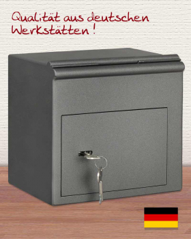 Opferstock mit Eckeinwurf, 21,5 x 22 x 15 cm