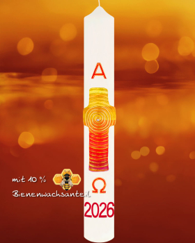 Osterkerze 600 x 80 mm "Spirale der Unendlichkeit"