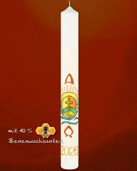 Osterkerze "Ich bin der Weg" 800 x 80 mm