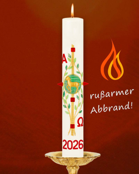 Preview: Osterkerze "Kreuz des Lebens" 800 x 80 mm