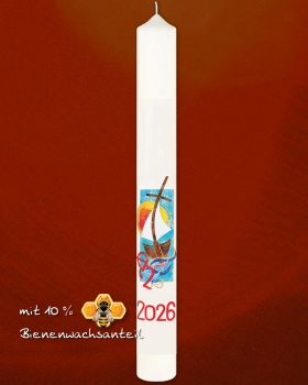 Preview: Osterkerze 600 x 70 mm "Schiff der Gemeinschaft"
