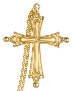 Preview: Pektorale Papst Leo XIV  7,8 x 6,5 cm mit Kette 60 cm