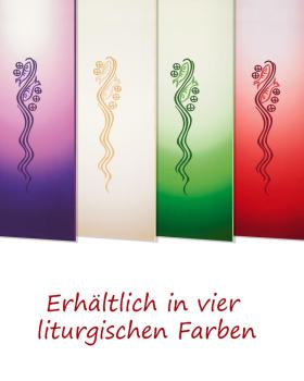 Preview: Pultbehang grün mit Fisch und Brot