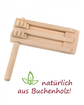 Karfreitags-Holzratsche Buchenholz 15 x 15 cm