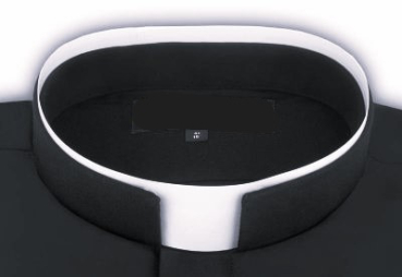 Collarhemd Kurzarm Gr. 39/40 schwarz 60% Baumwolle