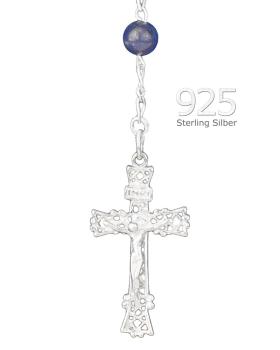 Preview: Rosenkranz Lapislazuli 4 mm Ø Perlen im Geschenketui