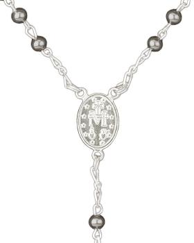 Rosenkranz Hämatit 6 mm Ø Perlen im Geschenketui
