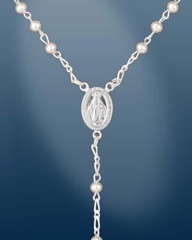 Rosenkranz im Geschenketui Sterling Silber 4 mm Ø