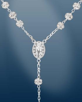 Preview: Rosenkranz im Geschenketui Sterling Silber 6 mm Ø