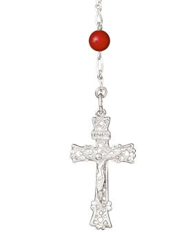 Preview:  Rosenkranz 6 mm Ø Perlen Koralle im Geschenketui