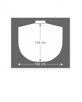 Kasel violett Wolle & Seide 135 cm Silberkreuz gestickt