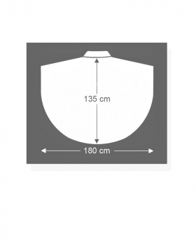 Kasel violett mit Innenstola, 135 cm lang, 180 cm breit