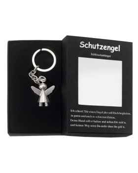 Schlüsselanhänger Schutzengel aus Edelstahl