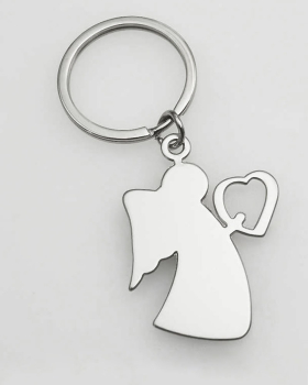 Schlüsselanhänger Engel mit Herz  4,5 cm