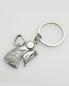 Schlüsselanhänger Engel mit Herz  4,5 cm