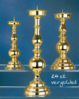 Standleuchter 24 ct. vergoldet 40 cm hoch