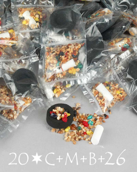 100 x Dreikönigsweihrauch Kohle, Kreide im Tütchen