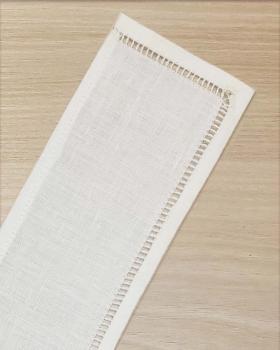 Stolaschoner aus Leinen handbestickt "Stechel" 8 x 45 cm