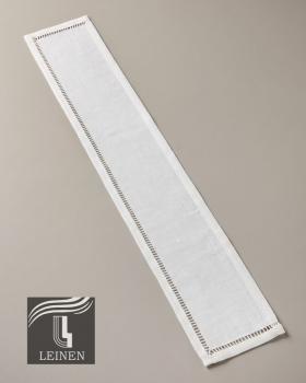 Preview: Stolaschoner aus Leinen handbestickt "Stechel" 8 x 45 cm