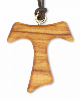 Tau-Kreuz, 3 x 2,8 cm mit Umhängekordel