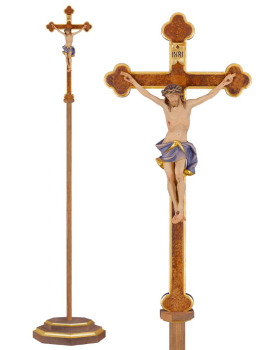 Vortragekreuz 204 cm Corpus 25 cm hoch, mit Stange
