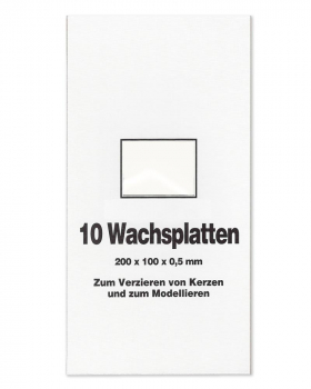 Wachsplatten weiß