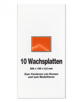 Wachsplatten orange