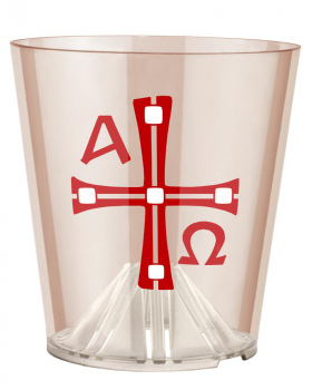 Windschutz Tulpe, Aufkleber: Kreuz und A + O