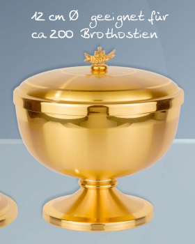 Ziborium matt vergoldet 12 Ø, 12 cm hoch