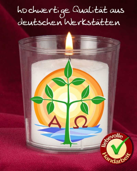 50 Osterlichter Lebensbaum Kerzen 60 x 50 mm