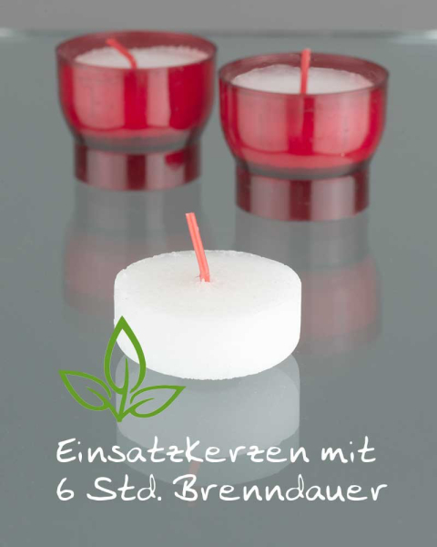 Ersatzlichte 44 mm ø, 500 St. für Opferkerzen 47 mm ø