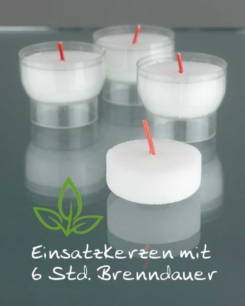 Ersatzlichte 44 mm ø, 500 St. für Opferkerzen 47 mm ø