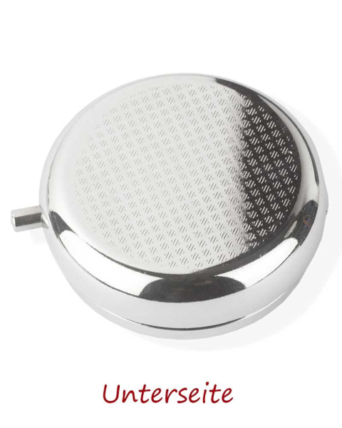 Rosenkranz Etui Silber farbig mit Email Kelch 4,6 cm Ø