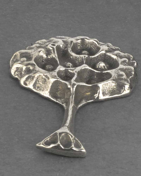 Schieferkreuz 14 x 14 cm mit Lebensbaumplakette