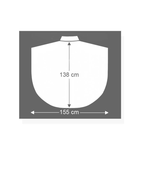 Kasel weiß 3 Kreuze gestickt, Innenstola