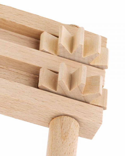 Karfreitags-Holzratsche Buchenholz 15 x 15 cm