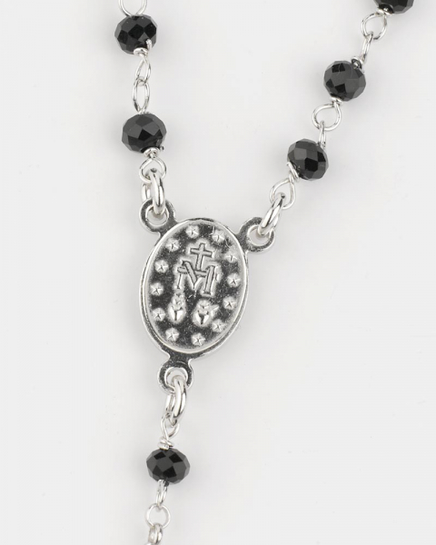 Rosenkranz echt Silber 925, filigrane Perlen