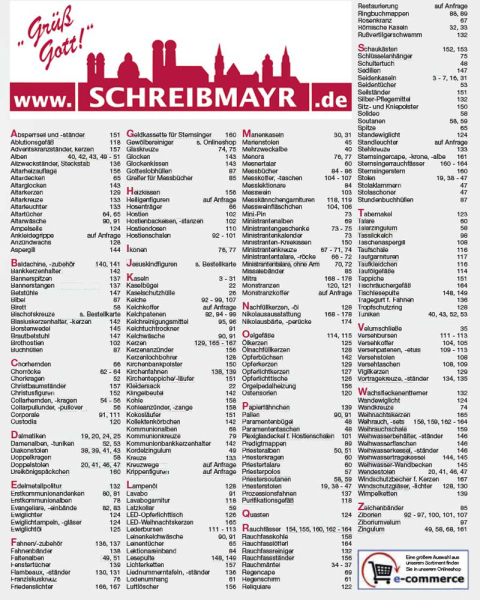 SCHREIBMAYR Hauptkatalog - Kirchenbedarf 2024/25