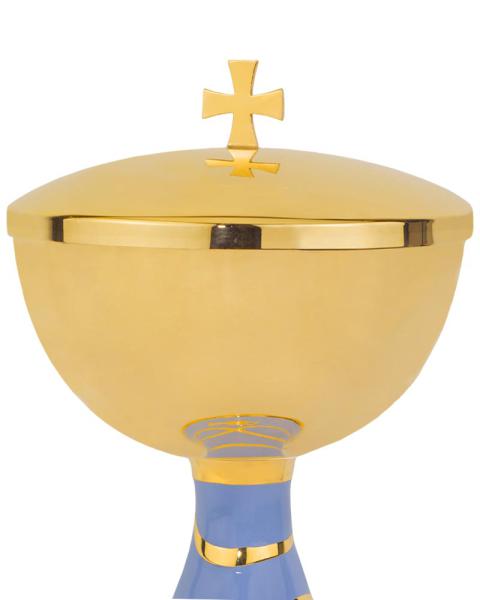 Ziborium Messing vergoldet 11,5 cm Ø, 18,5 cm hoch
