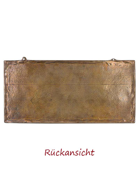 Messingplakette "Abendmahl" 17,5 x 38 cm