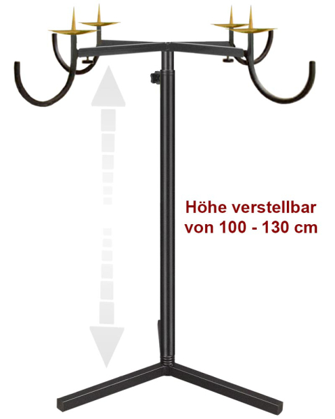 Adventkranzständer für große Kränze 90-120 cm hoch