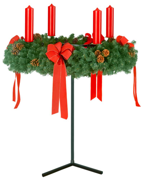 Adventkranzständer für große Kränze 90-120 cm hoch