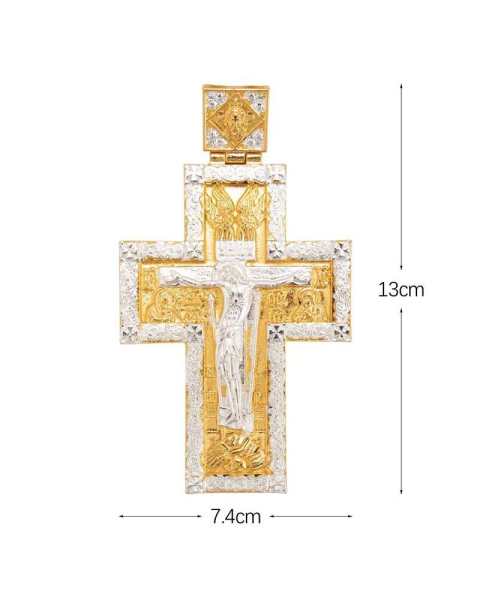 Mosaikkreuz 45 x 26 mm, sandgestrahlt, modern