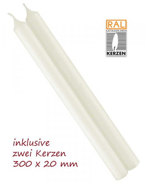 Blasiuskerze 300 x 20 mm 10% Bienenwachs