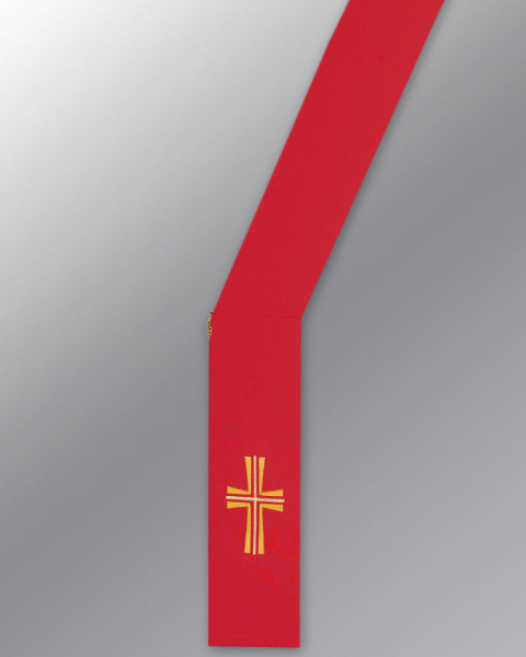 Diakonstola rot mit Kreuz