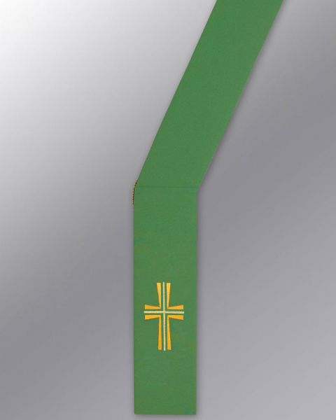 Diakonstola grün mit Kreuz