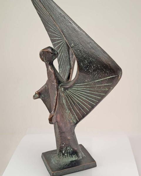 Angel made of solid cast bronze